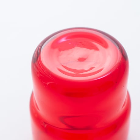 Nuutajärvi｜1718｜mini glass φ4cm｜red