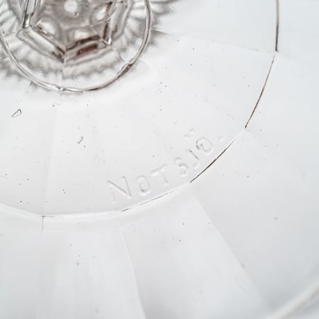 Nuutajarvi｜glass bowl φ11.6cm｜nötsjö stamp