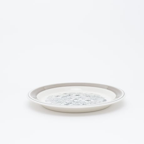 Arabia｜Krokus｜plate φ20cm｜grey rim