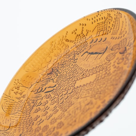 Nuutajarvi｜Fauna｜plate φ15cm｜brown