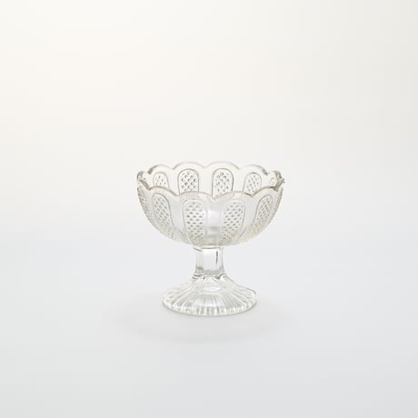 Nuutajarvi｜sugar bowl H8cm｜clear｜02