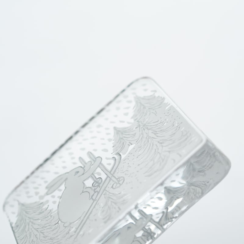 Helja｜glass card｜Bunny skiing｜S | lumikka shop