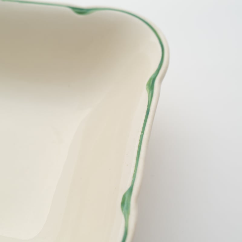 Arabia｜Pekka｜square bowl 20cm｜green | lumikka shop