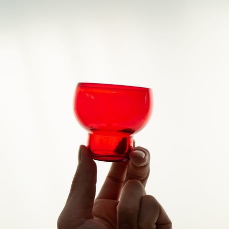 Nuutajarvi｜1119｜glass φ6.5cm｜red