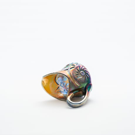 Riihimaki｜Carneval glass｜creamer φ7.4cm