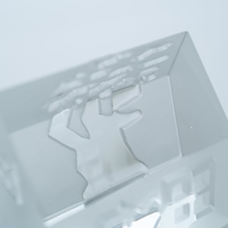 Iittala｜Village｜glass object｜1988｜ Wooden house