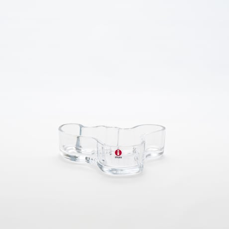 Iittala｜Aalto Collection｜bowl 136mm｜clear & ultramarine blue