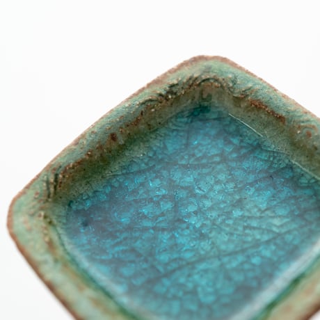 Finland｜small pottery plate｜square