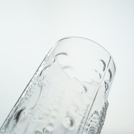 Nuutajarvi｜Flora｜tumbler φ5.7cm｜clear