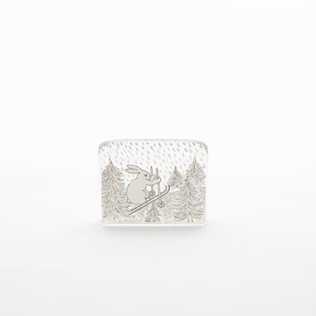 Helja｜glass card｜Bunny skiing｜S