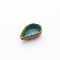 Finland｜small pottery plate｜curved