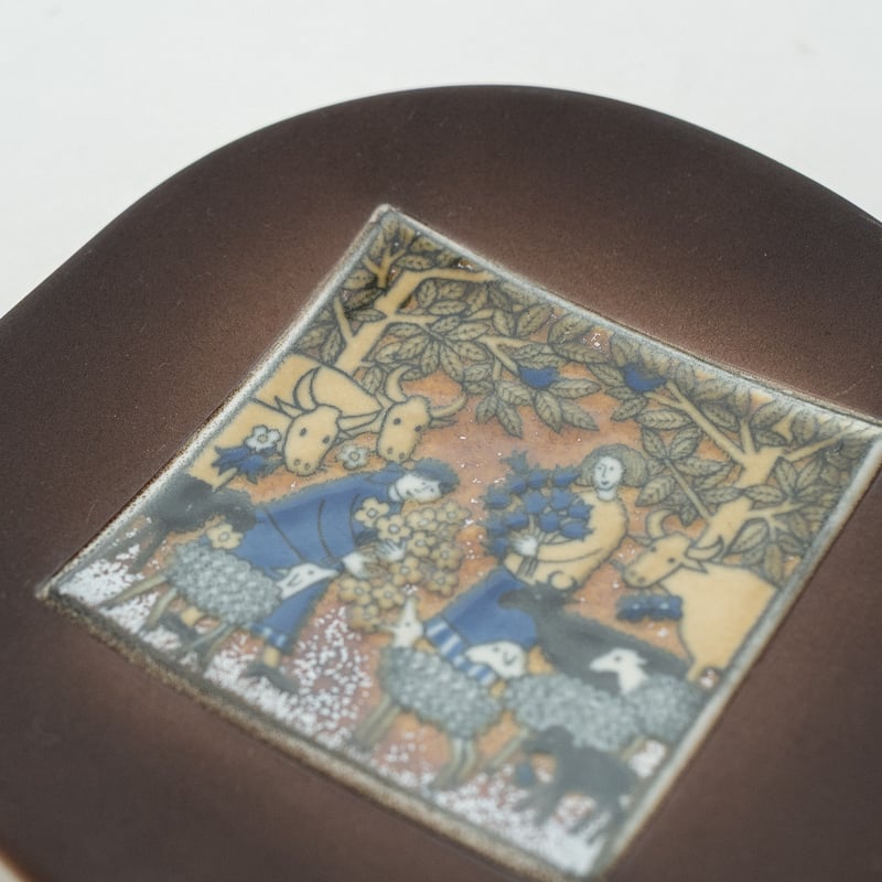 【別注品】ARABIA ウオシッキネン KTV(地方自治体労働者組合)プレート 別注品】ARABIA ウオシッキネン KTV(地方自治体労働者組合