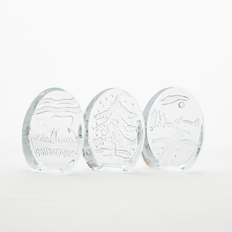 Iittala｜glass object｜ski track