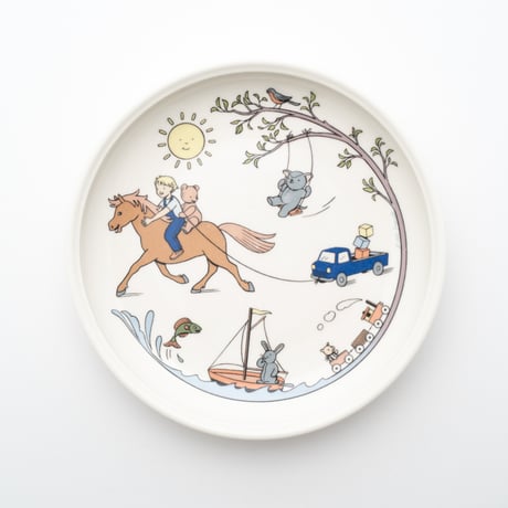 ARABIA｜Pieni ratsastaja｜plate φ18.5cm