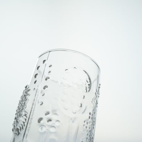 Nuutajarvi｜Flora｜tumbler φ5.7cm｜clear