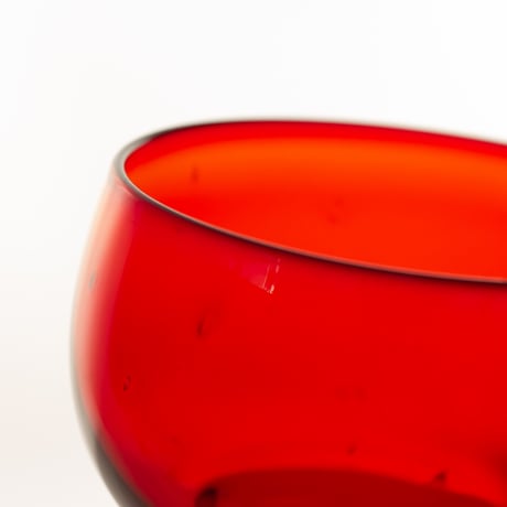 Nuutajarvi｜1119｜glass φ6.5cm｜red