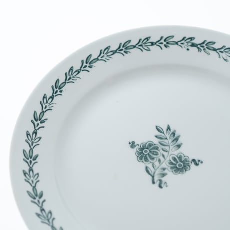 Old Arabia｜plate 23cm｜green｜flower