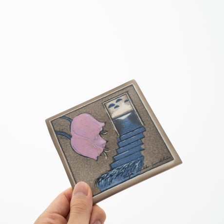 Arabia｜Helja｜wall plate｜blue tulip