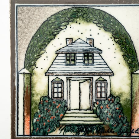 Arabia｜Helja｜wall plate｜garden and house