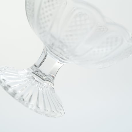 Nuutajarvi｜sugar bowl H8cm｜clear｜03