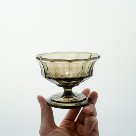 Riihimaki｜bowl 20cm with stem｜smoke