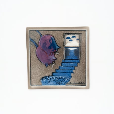 Arabia｜Helja｜wall plate｜blue tulip