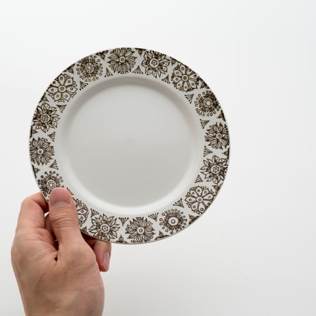 Arabia｜Kekri｜plate φ17.5cm｜brown