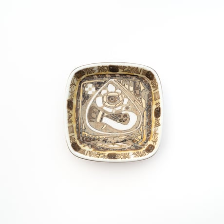 Royal Copenhagen｜Baca｜plate 10cm｜brown