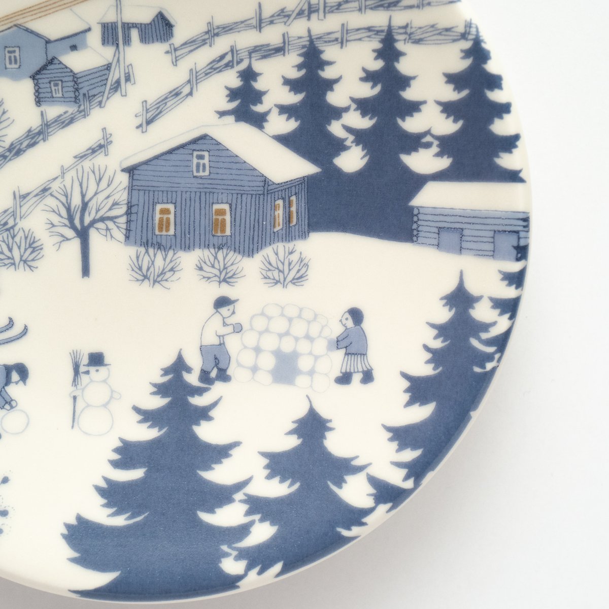 Arabia｜Christmas plate｜Country lane | lumikka shop