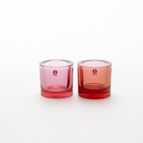 Iittala｜Kivi｜candle holder｜red garnet