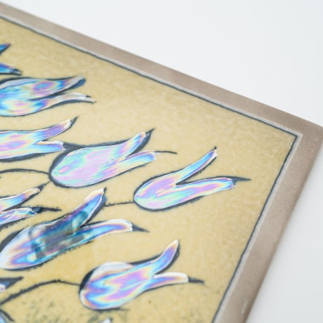 Arabia｜Helja｜wall plate｜blue Lilies