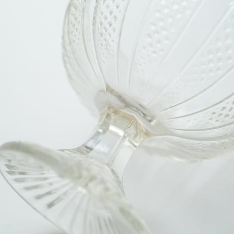 Nuutajarvi｜sugar bowl H8cm｜clear｜02