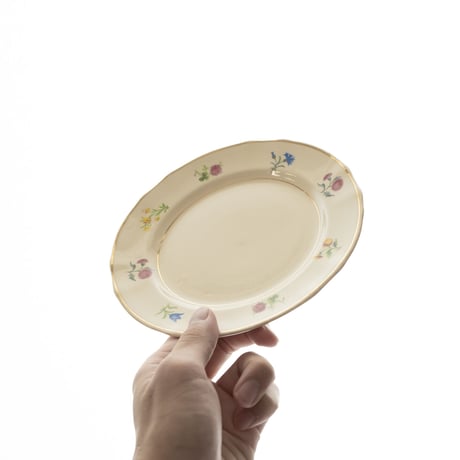 Arabia｜plate φ17cm｜colorful flower