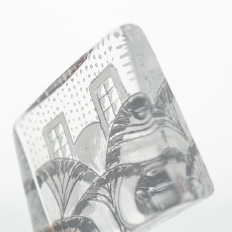 Arabia｜Helja｜glass card｜Lumikukkia｜S