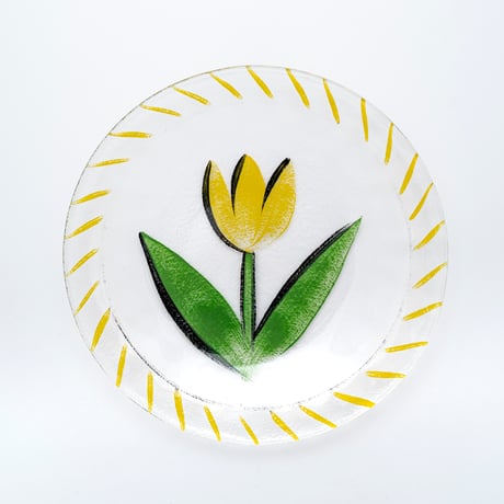 KostaBoda｜Tulipa｜plate 19cm｜yellow