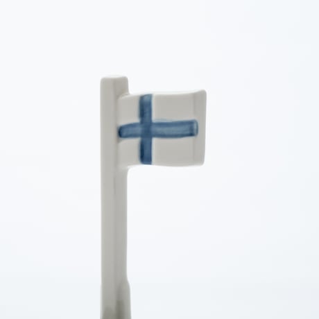 Arabia｜object H11.5cm｜Finnish flag