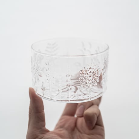 Nuutajarvi｜Flora｜bowl φ10cm｜clear
