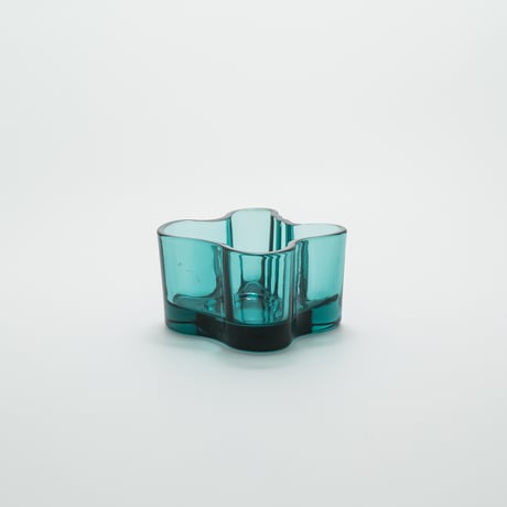 Iittala｜Aalto Collection｜candle holder H55mm｜sea blue