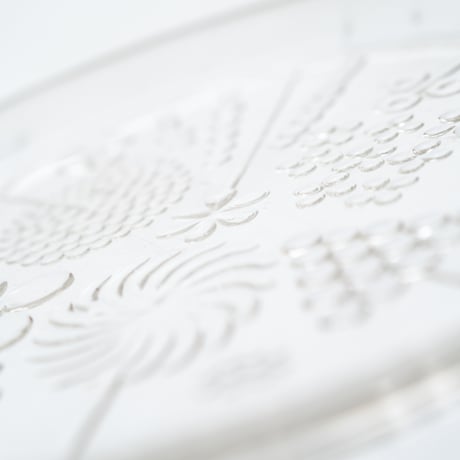Nuutajarvi｜Flora ｜plate φ17cm｜clear｜1