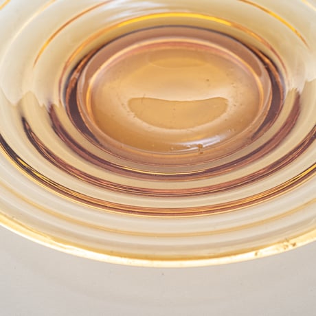 Karhula / Iittala｜Bolgeblick｜plate φ14cm｜amber｜1