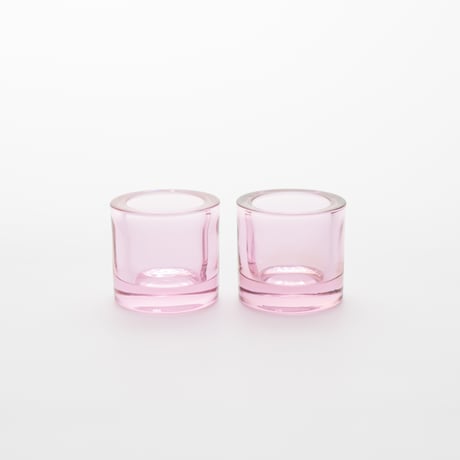 Iittala｜Kivi｜candle holder｜sweet pink