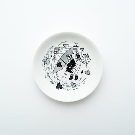 Arabia｜Emilia｜umbrella｜plate φ9.5cm