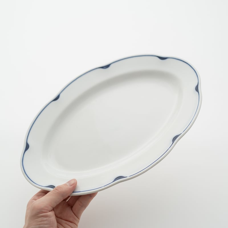 Arabia｜Pekka｜oval plate 32cm | lumikka shop