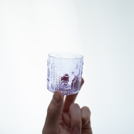 Nuutajarvi｜Flora ｜shot glass φ5.2cm｜amethyst