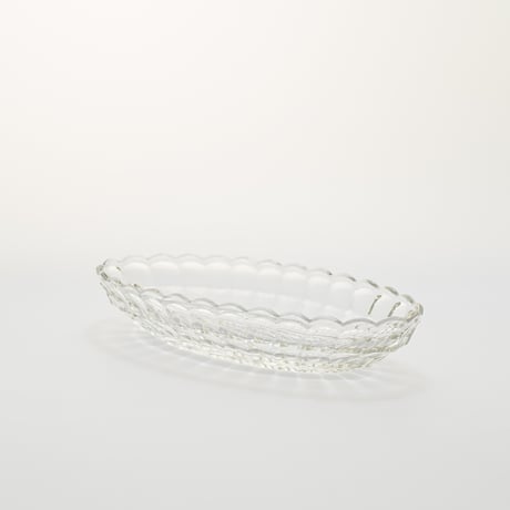 Kauklahti｜oval plate / bowl 20cm｜clear