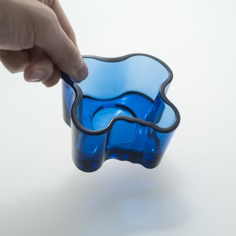 Iittala｜Aalto Collection｜candle holder H55mm｜ultramarine blue