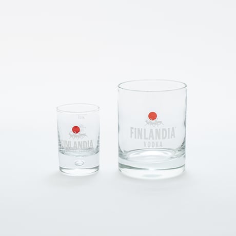Finlandia｜shot glass φ4.5cm｜clear