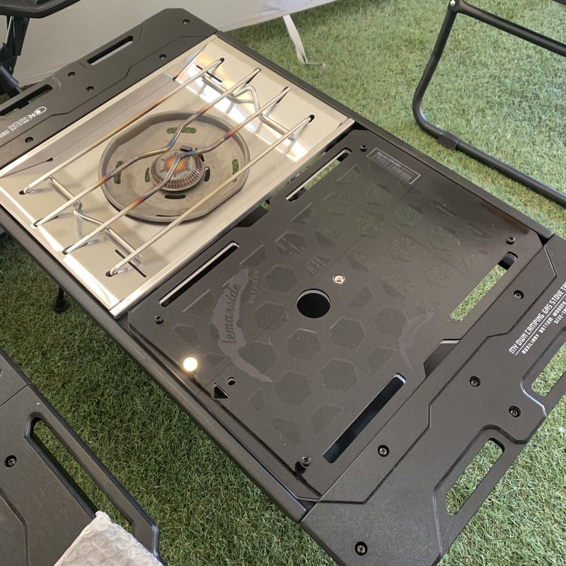ON-U LIFE マイオンキャンピングガスストーブテーブル【グレー:国内非売】 ON-U LIFE マイオンキャンピングガスストーブテーブル【グレー:国内非