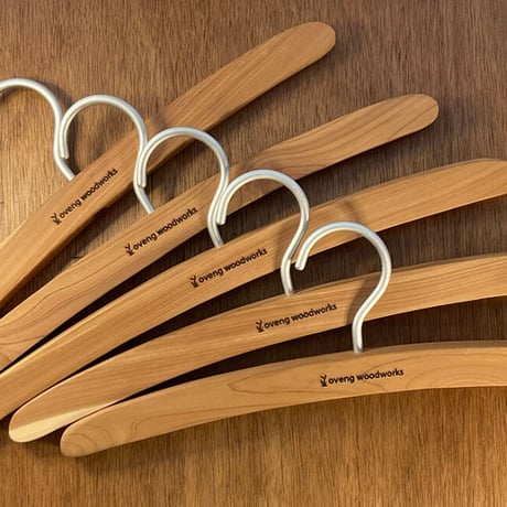 40s VINTAGE HANGER ヴィンテージハンガー バー付 字入 SET 木製ハンガー | STORES