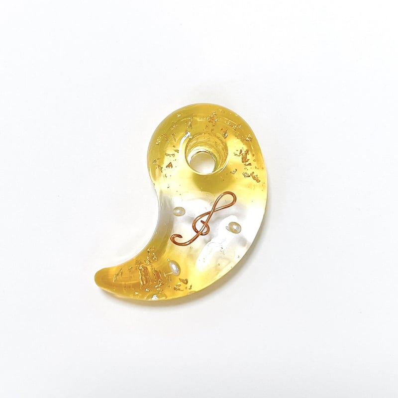 ハーバリウム勾玉オルゴナイト(大)